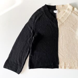 Lovers and Friends Two Toned V-neck Sweater
